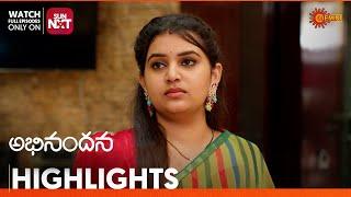 Abhinandana - Highlights of the day | Watch full EP only on Sun NXT | 09 Nov 2024 | Gemini TV