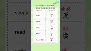  Follow me to learn Chinese #listen#speak#read#write#see/ watch