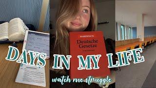 Lernen in der Bib, mental breakdown wegen Jura & Examen schieben? || Law School Vlog