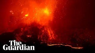 Mount Etna spews hot ash and lava after four years of dormancy