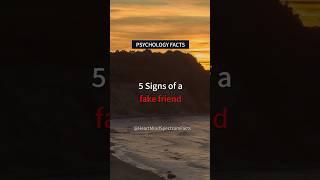 5 signs of FAKE friends | Psychology Facts #shorts