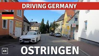 Driving in Europe / Germany  Östringen [4K]