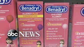 Urgent warning for parents regarding antihistamines