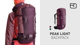 PEAK LIGHT high alpine touring backpack (English) | ORTOVOX