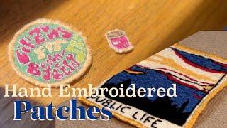 Embroidering Custom Patches of my Favorite Music | Simon & Garfunkel and Josh Turner