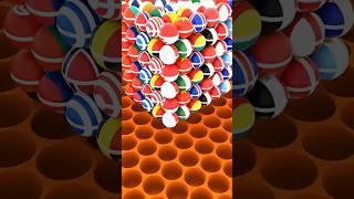 Country Balls Drop.  Who wins? #satisfying  #loop #oddlysatisfying  #blender #animation #marbles