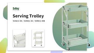 SoBuy Serving Trolley | 3 tier serving trolley | serving trolley metal | foldable serving trolley