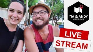 LIVE | Tia and Andy | Travel Tips and Hangout Stream