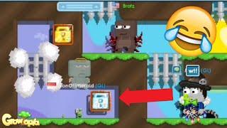 PRANK DROP 100 DIAMOND LOCKS ON DROP GAME !!! Growtopia Prank