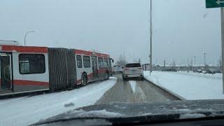 Buses Stuck | Calgary Snow - November 18, 2024