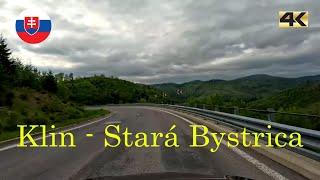 Driving in Orava region Slovakia from Klin to Stará Bystrica | spring 2024 | 4K