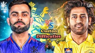 Epic Battle: RCB vs CSK First IPL 2024 Match || Custom difficulty #shots #shortsfeed