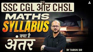 SSC CGL/CHSL Syllabus 2025 | SSC CGL/CHSL Maths Syllabus 2025 | By Tarun Sir
