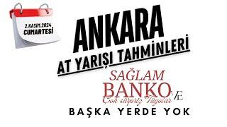 2 Kasım 2024 Cumartesi Ankara At Yarışı Tahminleri