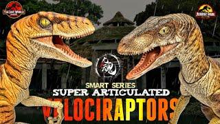 Nanmu Smart Series Super Articulated Jurassic Park & Lost World Velociraptors Review!! BEST RAPTORS!