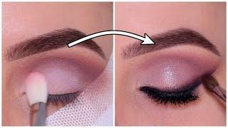 Sparkly Mauve Eye Makeup Look for the Holiday's!