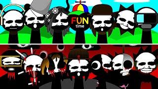 Incredibox Sprunki ALL BLACK Version | Normal Vs Horror | New Mod