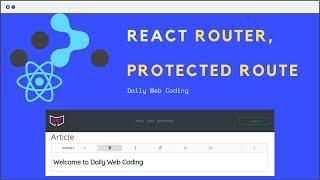 React Router and Protected Route part 1