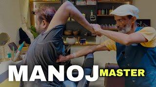 ASMR Head massage, Crunchy Neck Cracking with body Stretching by INDIAN BARBER MANOJ MASTER