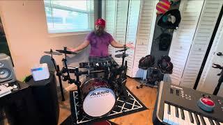 Alesis Nitro Pro with Strata Prime kick drum and additional cymbal @AlesisVideo @COOP3RDRUMM3R