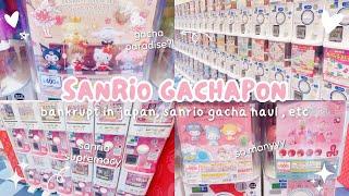 japan vlog  gachapon store, sanrio, rip wallet , gacha haul 