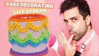 Making a Vintage Cake | JonnyCakes LIVE STREAM!