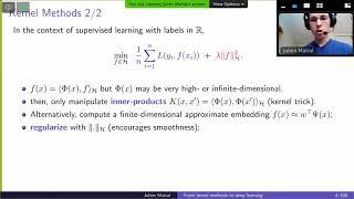 Julien Mairal (INRIA Grenoble) - On the Happy Marriage of Kernel Methods and Deep Learning