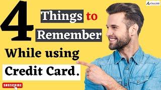 How to Use a Credit Card Wisely: 4 Things to Remember #finalysis #creditcardbillpayment #duedate