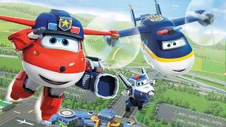 [Superwings s3 team episodes] Police Team | Police car | Police plane | Policeman