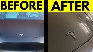 HOW TO CHANGE YOUR TESLA EMBLEM TO BLACK (TUTORIAL)