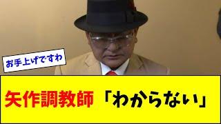 矢作調教師「敗因はわからない、俺の方が聞きたいよ」