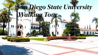 San Diego State University Walking Tour. 4K. 2024