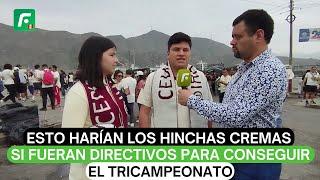 Esto harían los hinchas cremas si fueran directivos para conseguir el tricampeonato