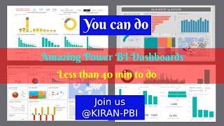 Amazing Power BI dashboard, less than 40 min to do