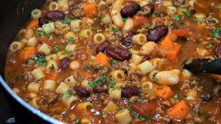 Better than Olive Garden Pasta e Fagioli Soup | Household Favorite