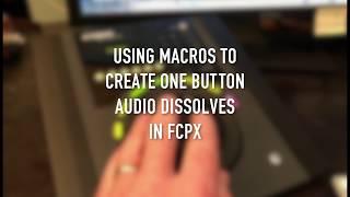 One button FCPX Audio Dissolves