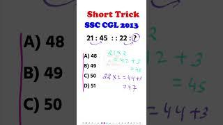 Most Tricky Question | Number Analogy  #ssccgl  #sscchsl #ssc #sscgd #sscmts #ssc_cgl #sss #ssc