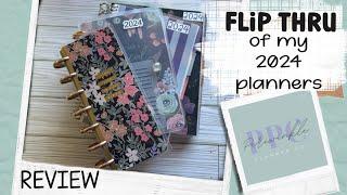 FLIP Through of all the planners I used in 2024 | Happy Planner & Erin Condren