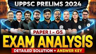 UPPSC Paper Analysis 2024 | UPPCS GS Paper 1 Analysis | UPPCS Prelims Answer Key | UPPSC Wallah