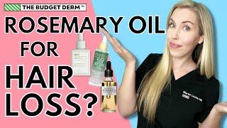 Natural Treatments For Hair Loss + Rosemary Oil Deep Dive! | The Budget Dermatologist