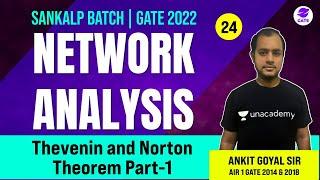 Thevenin and Norton Theorem - 1 | L 24 | Network Analysis | Sankalp GATE 2022 #AnkitGoyal