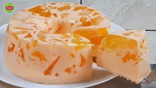 Gelatina con sólo 2 ingredientes extremadamente deliciosa súper fácil y cremosa