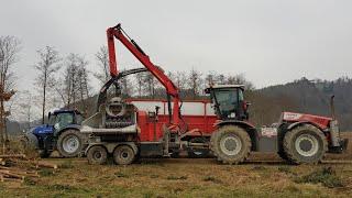 Holz häckseln/ Class Xerion 5000 / MUS-MAX Woodterminator 11 / Lampl gmbh/