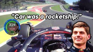 What's it like to drive a rocketship in a F1 race?