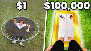 $1 Vs $100,000 Trampoline!