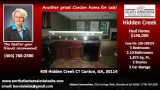 Hidden Creek Hud Home for Sale Canton GA