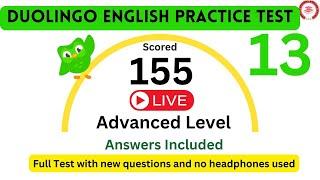 Duolingo English practice test 13 live | Learn how to get high score | All correct answers included