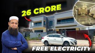 1150 Sq. Yards Most Expensive and Beautiful Banglow | free electricity Price 26 Crore #bahriatown