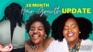 MY NATURAL HAIR IS ALMOST WAIST LENGTH IN TWO YEARS | 18 Month BIG CHOP Update | Extreme Hair Growth