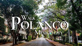 Polanco, Mexico City Walking Tour -  Luxury Neighborhood in 4K | Street Captions & Immersive Sound